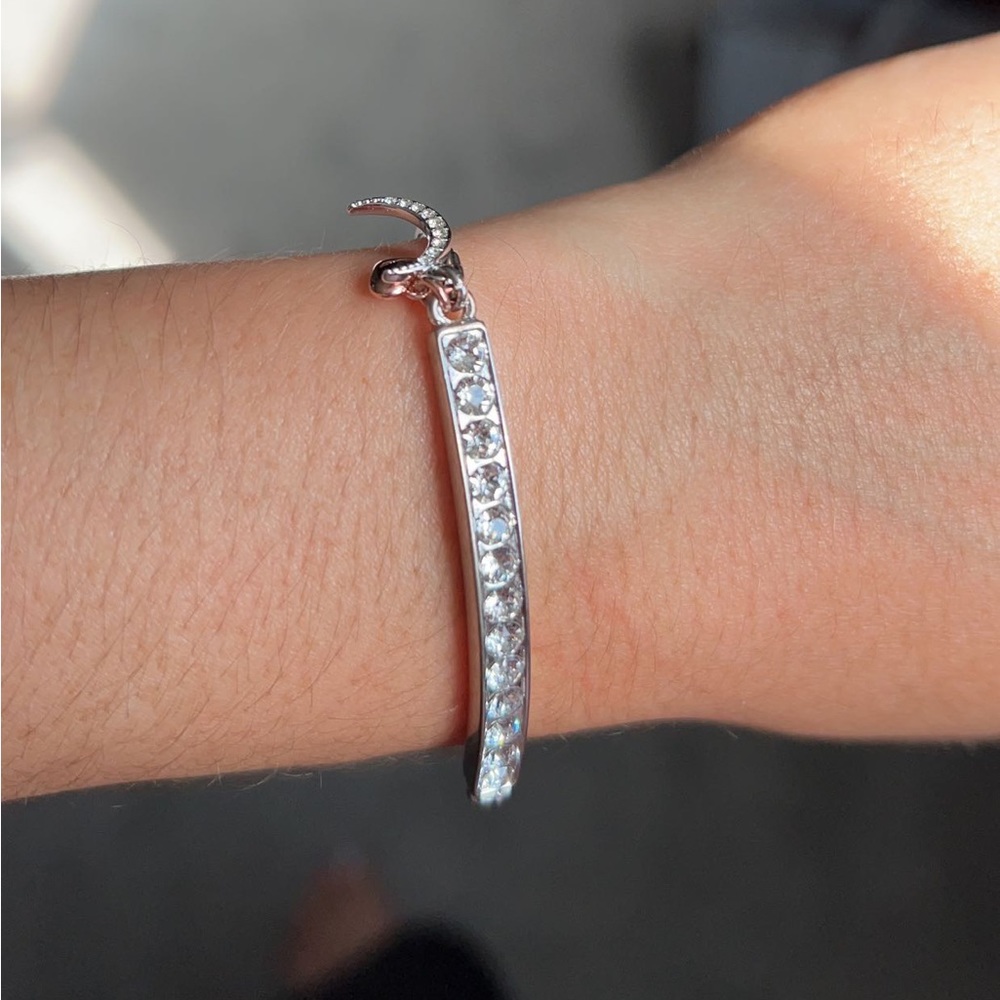 Brilliance Silver Adjustable Bracelet